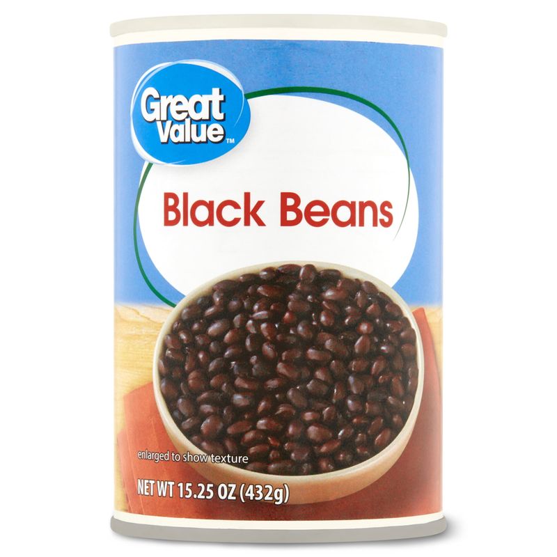 Great Value Black Beans – 15 oz can