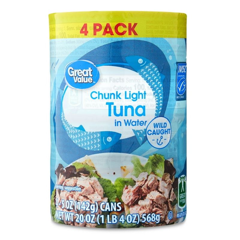Great Value Chunk Light Tuna in Water – 5 oz can
