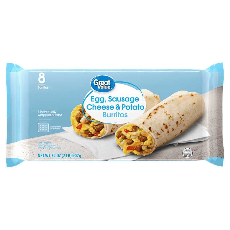 Great Value Frozen Breakfast Burritos