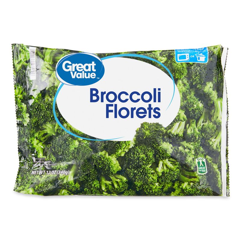 Great Value Frozen Broccoli Florets – 12 oz bag