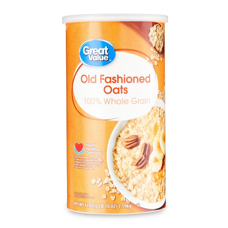Great Value Old-Fashioned Oats – 42 oz canister