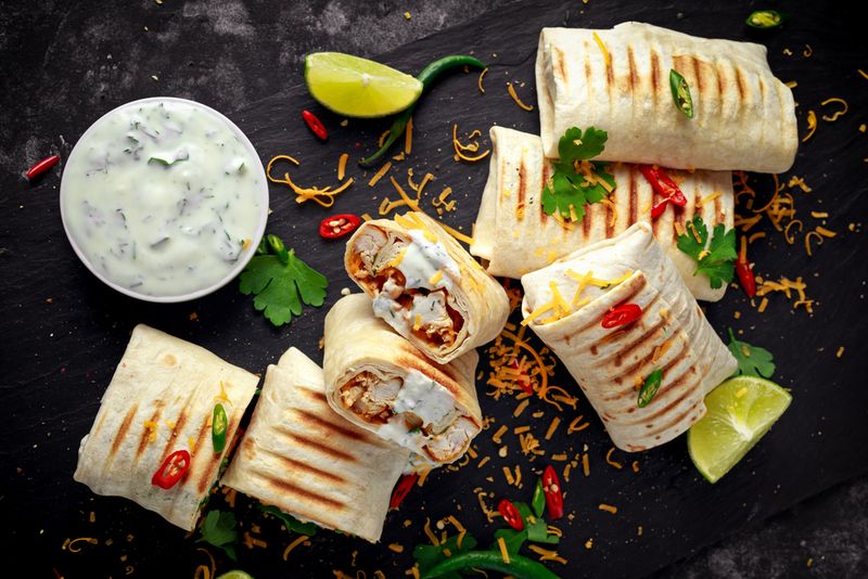 Greek Yogurt Chicken Salad Wraps