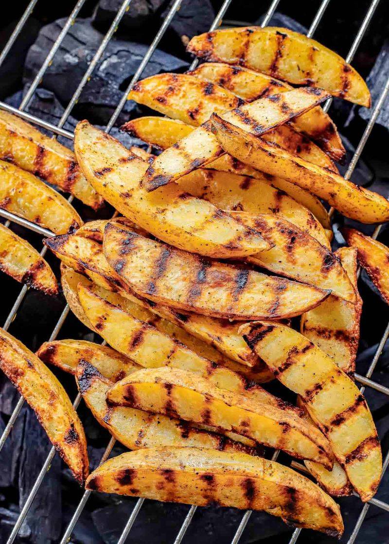 Grilled Wedge Fries (Smoky Twist)
