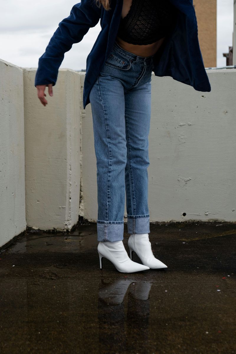 High-Rise Straight-Leg Jeans