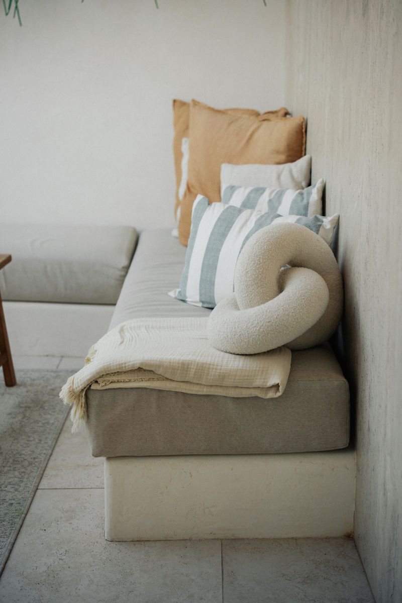 Incorporate Textured Throw Pillows