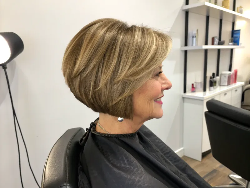 Inverted Bob with Stacked Back
