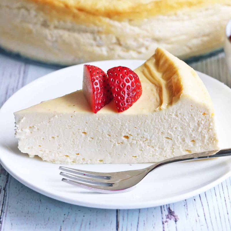 Keto Almond Flour Cheesecake (no crust)