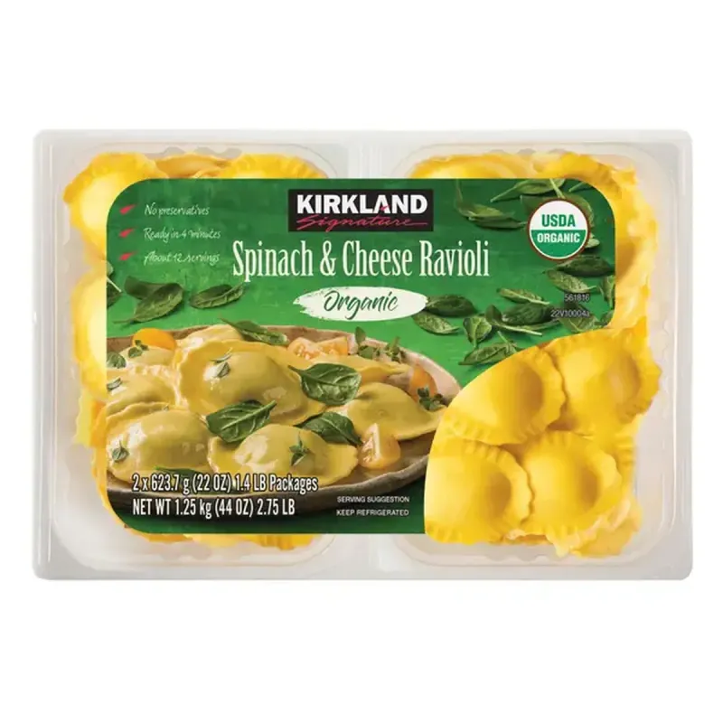Kirkland Signature Organic Spinach & Cheese Ravioli