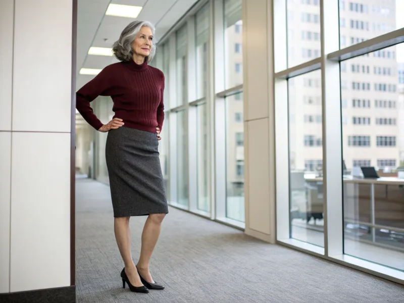 Knit Sweater + Pencil Skirt