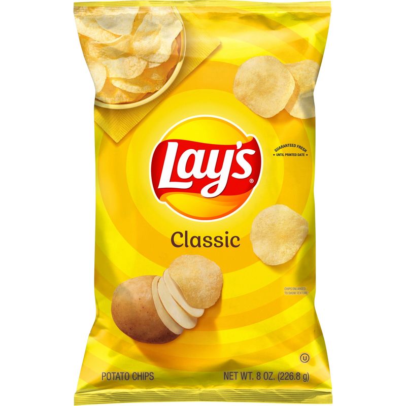 Lay's Classic Potato Chips (Snack Bag)