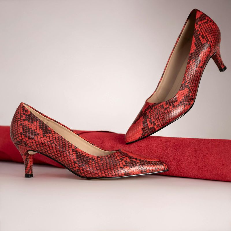 Leather Pumps With Sensible Heels