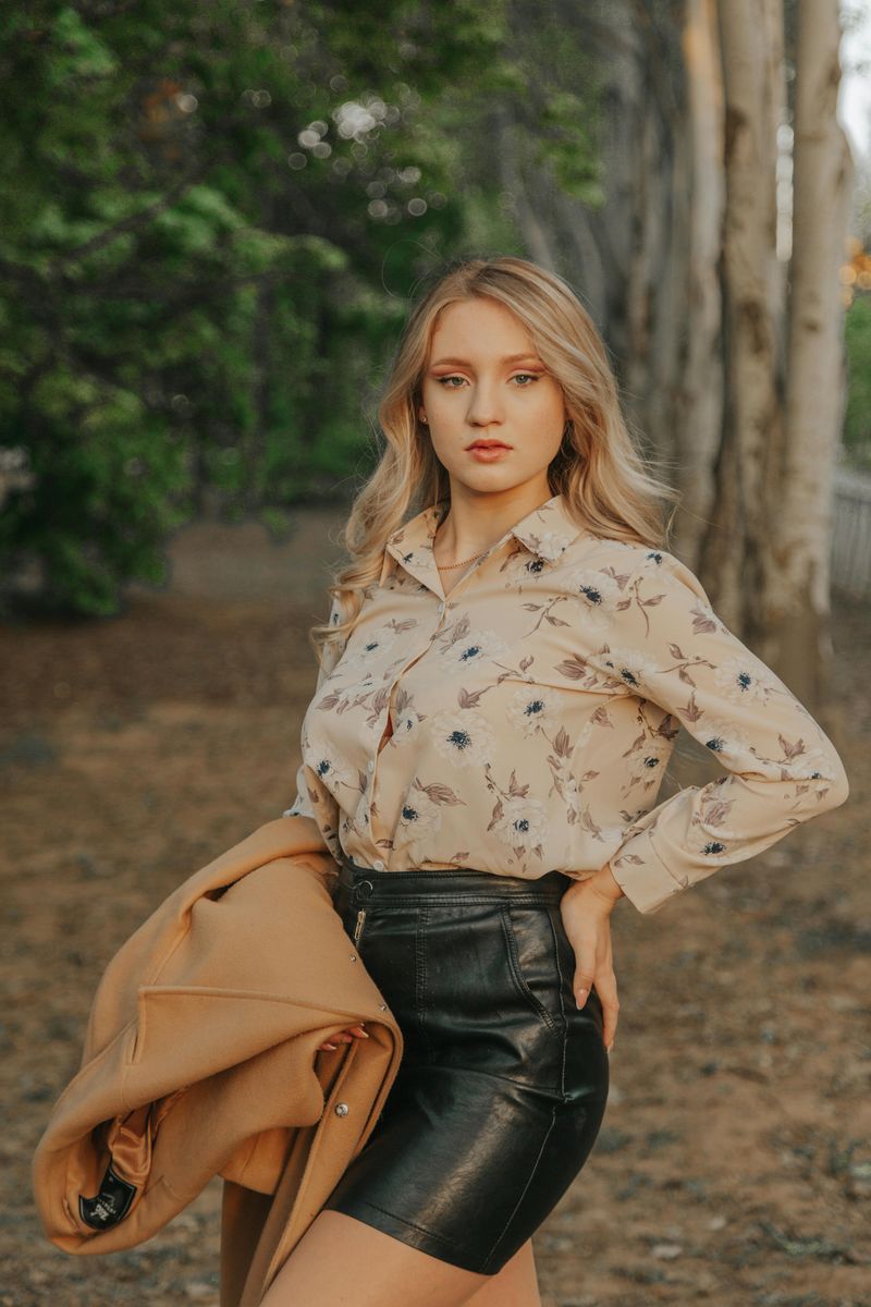 Leather, Suede, Tweed, or Wool Mini Skirts