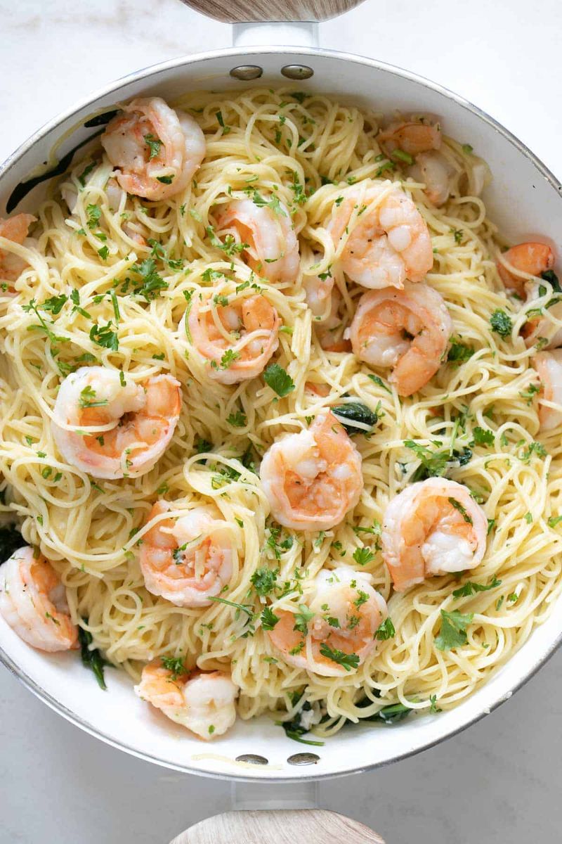 Lemon Butter Shrimp Linguine