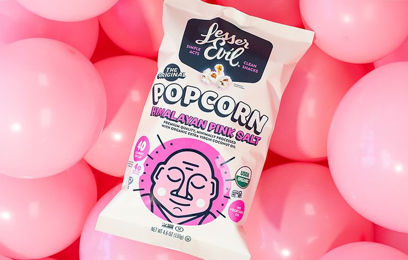 LesserEvil Himalayan Pink Salt Popcorn