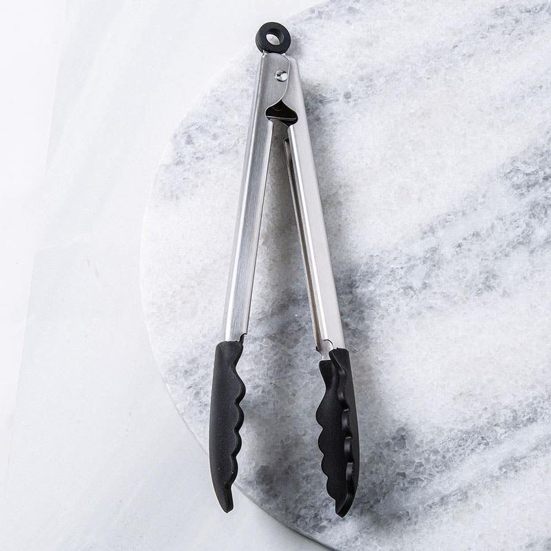 Locking Silicone-Tipped Tongs