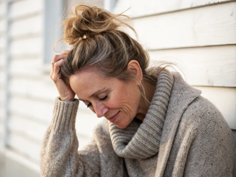 Low Messy Bun with Loose Tendrils