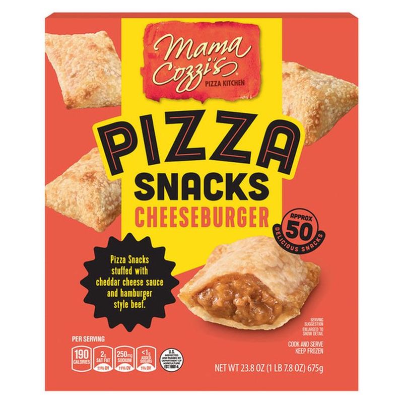 Mama Cozzi's Pizza Snacks (Taco or Cheeseburger style)