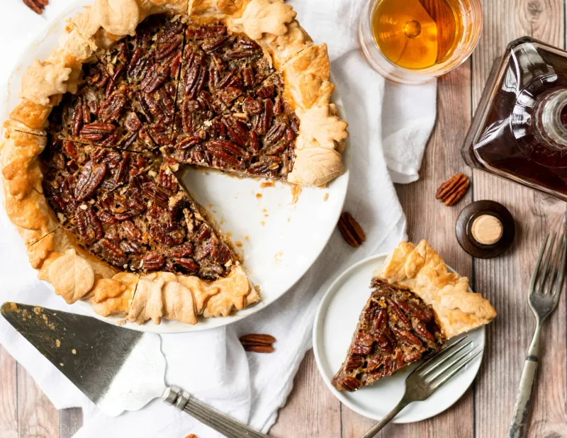 Maple Bourbon Pecan Pie