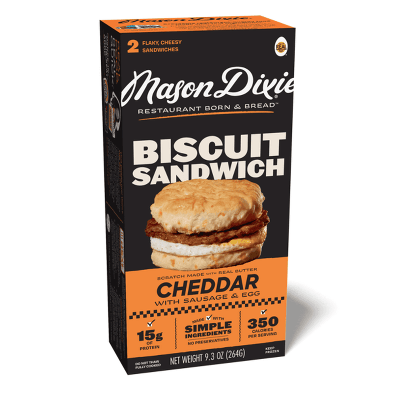 Mason Dixie Cheddar Biscuit Sandwiches