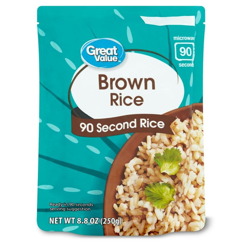 Microwavable Brown Rice Pouches