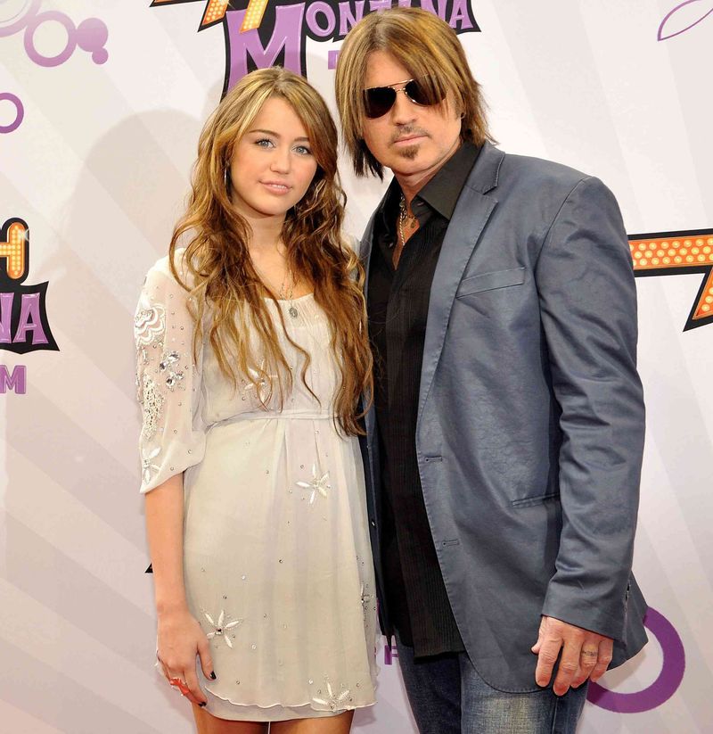 Miley Cyrus and Billy Ray Cyrus