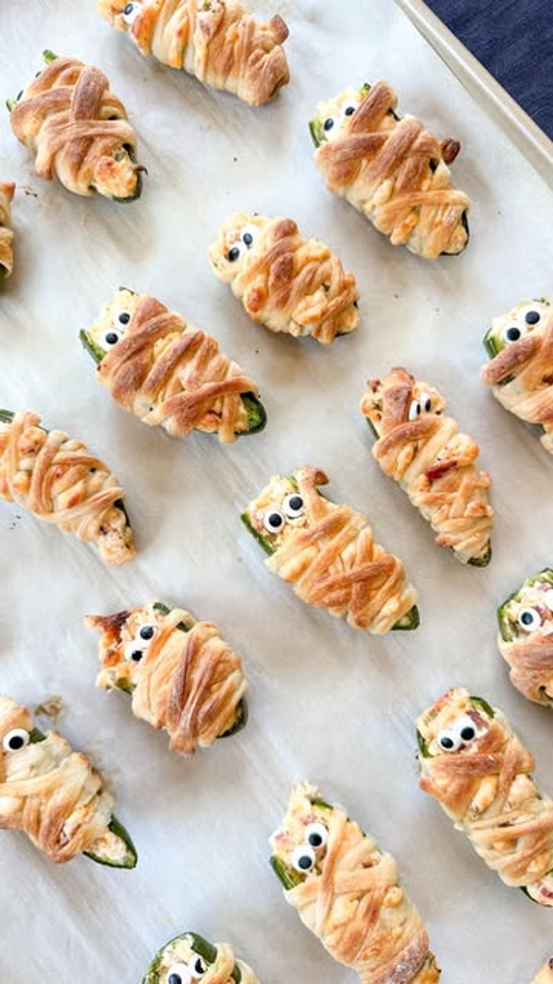 Mummy-Wrapped Jalapeño Poppers