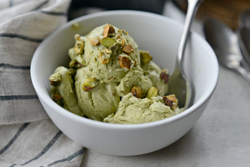 No-Churn Pistachio Ice Cream