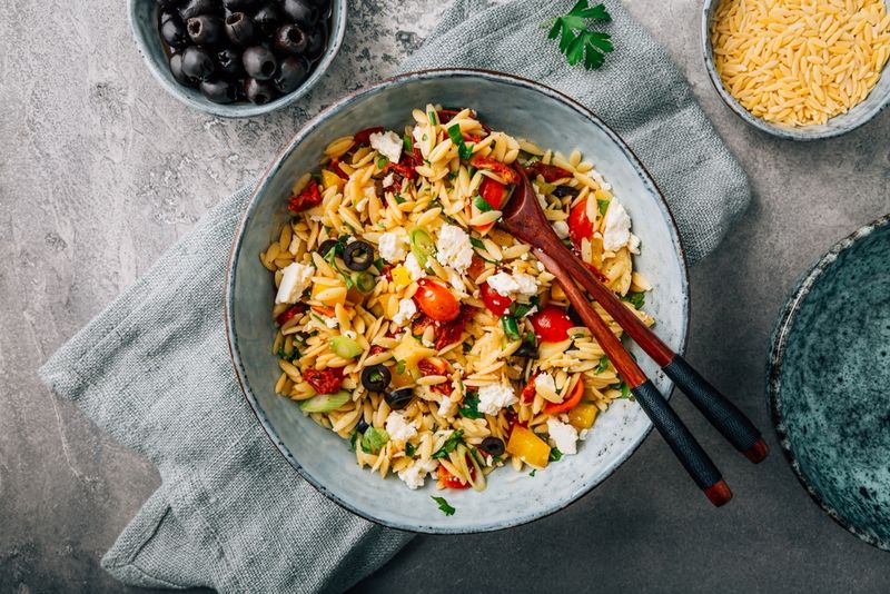 Orzo with Roasted Vegetables