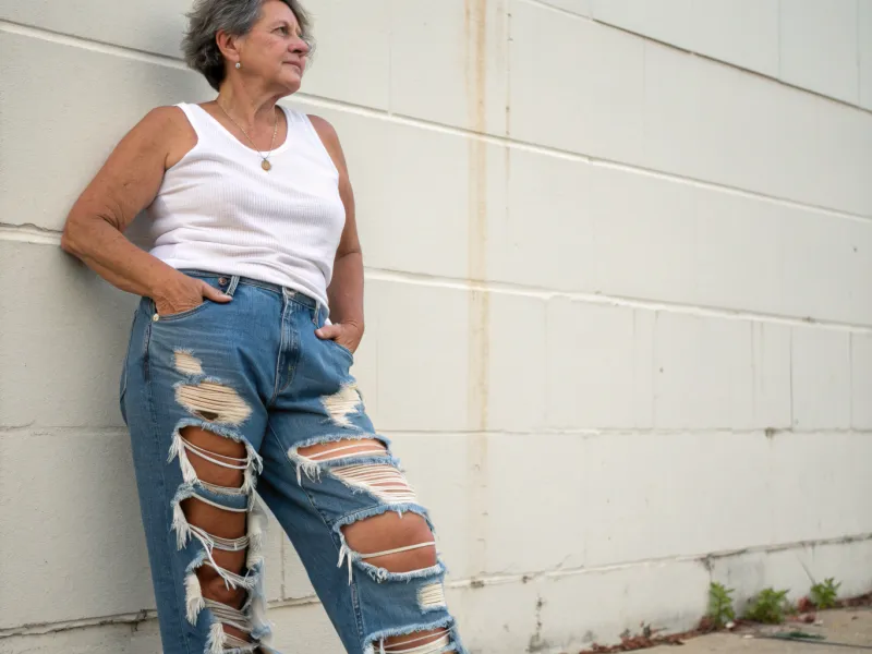 Overly Distressed Denim