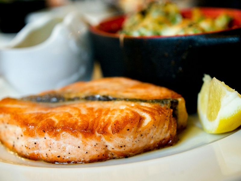 Pan-Seared Salmon with Lemon