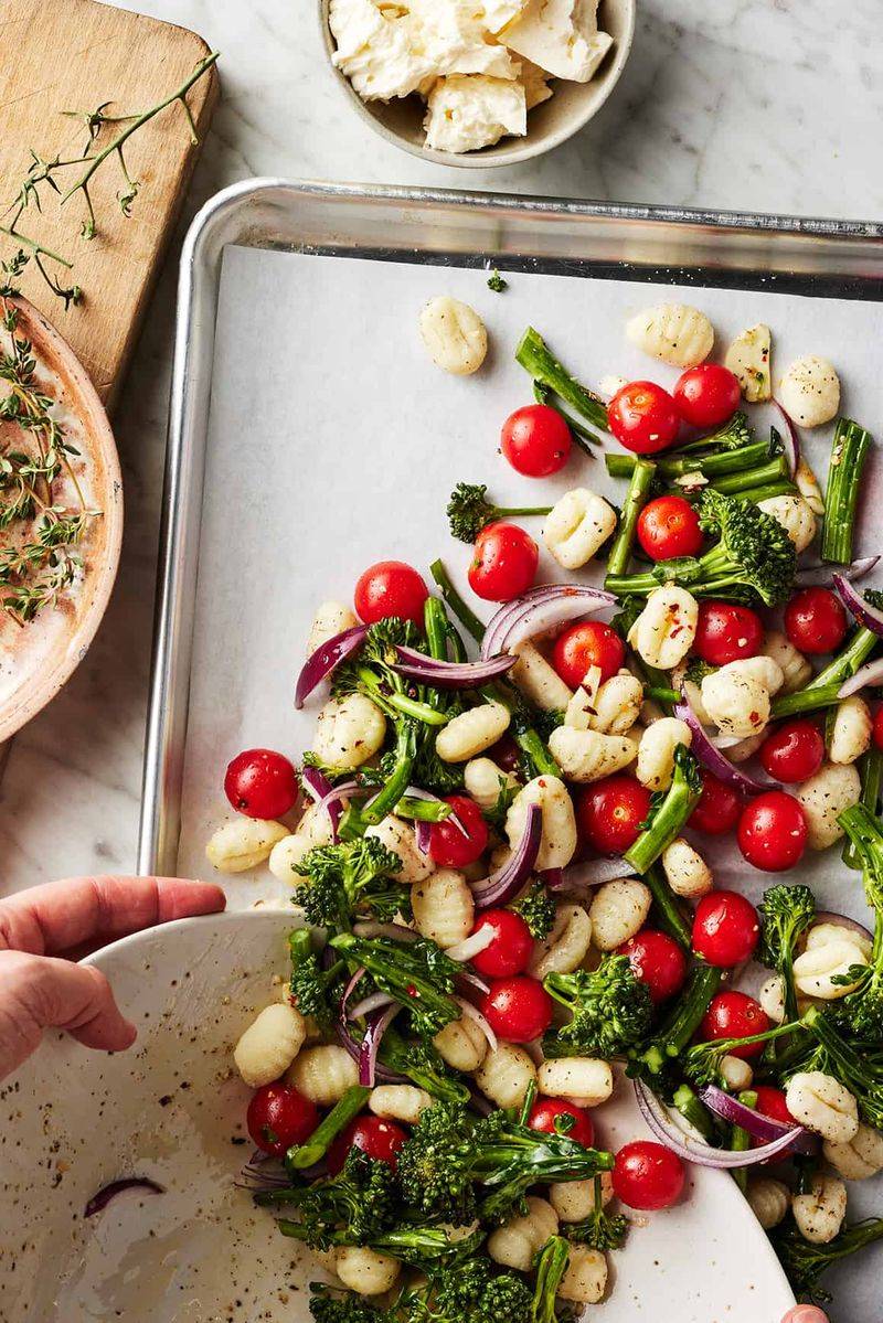 Pesto Gnocchi with Cherry Tomatoes and Spinach