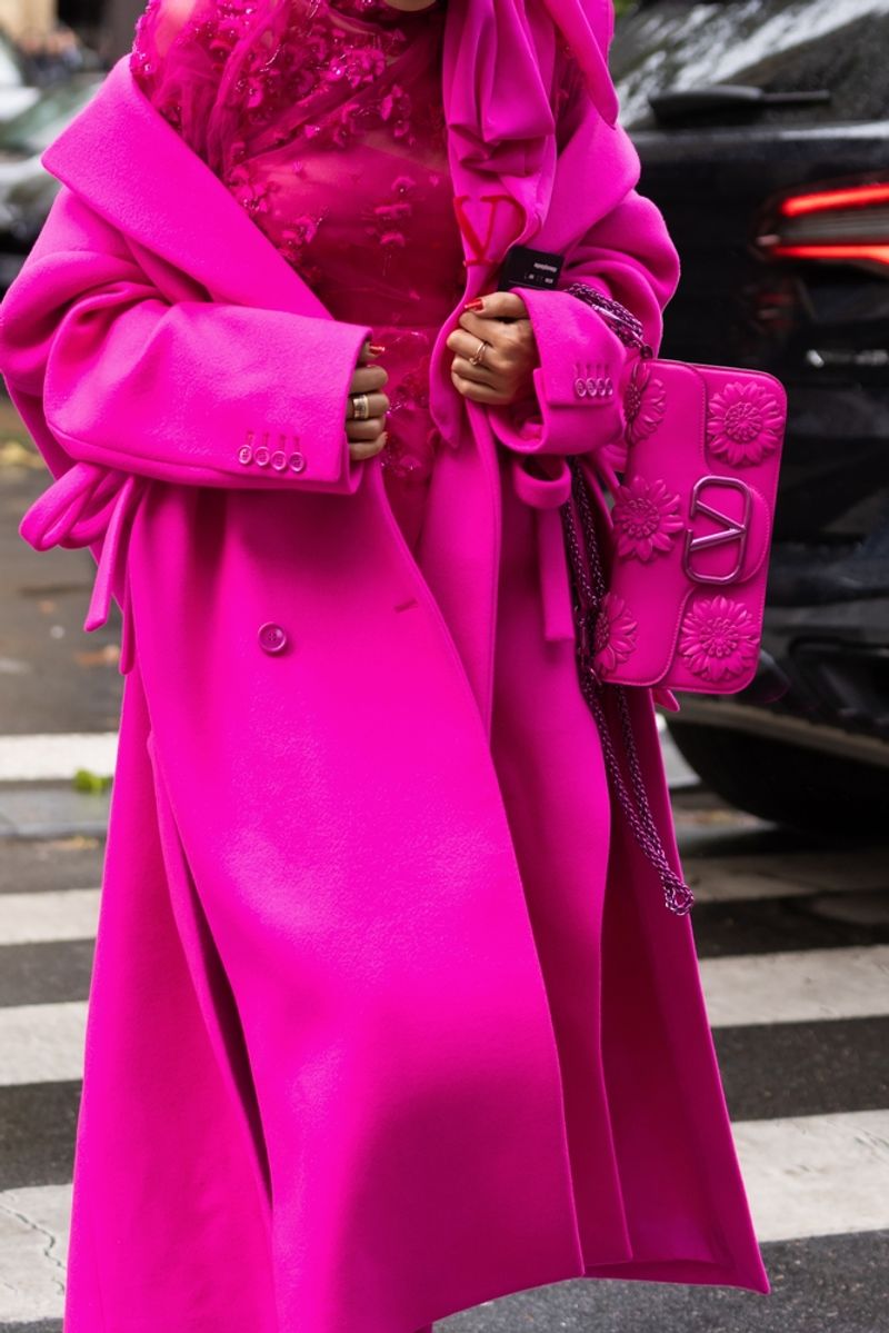 Plain Wool Long Coats → Statement Wool with Patterns or Bold Colors