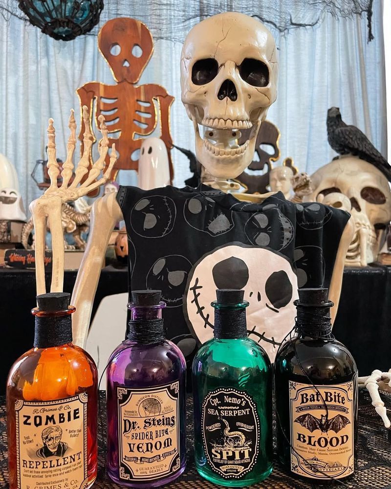 Potion Bottles and Creepy Labels