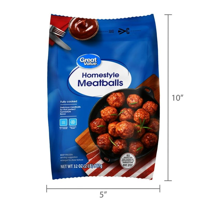 Pre-Cooked Frozen Meatballs