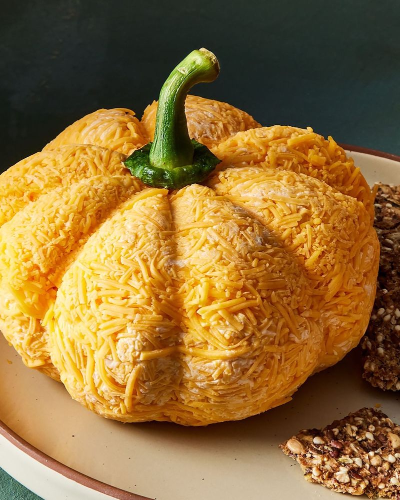 Pumpkin-Shaped Cheese Ball