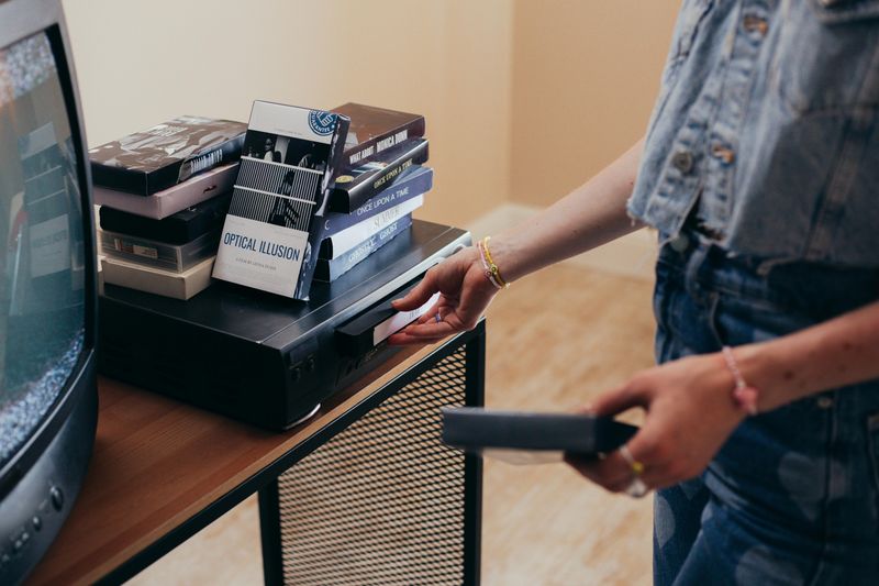 Rewinding VHS Tapes by Hand