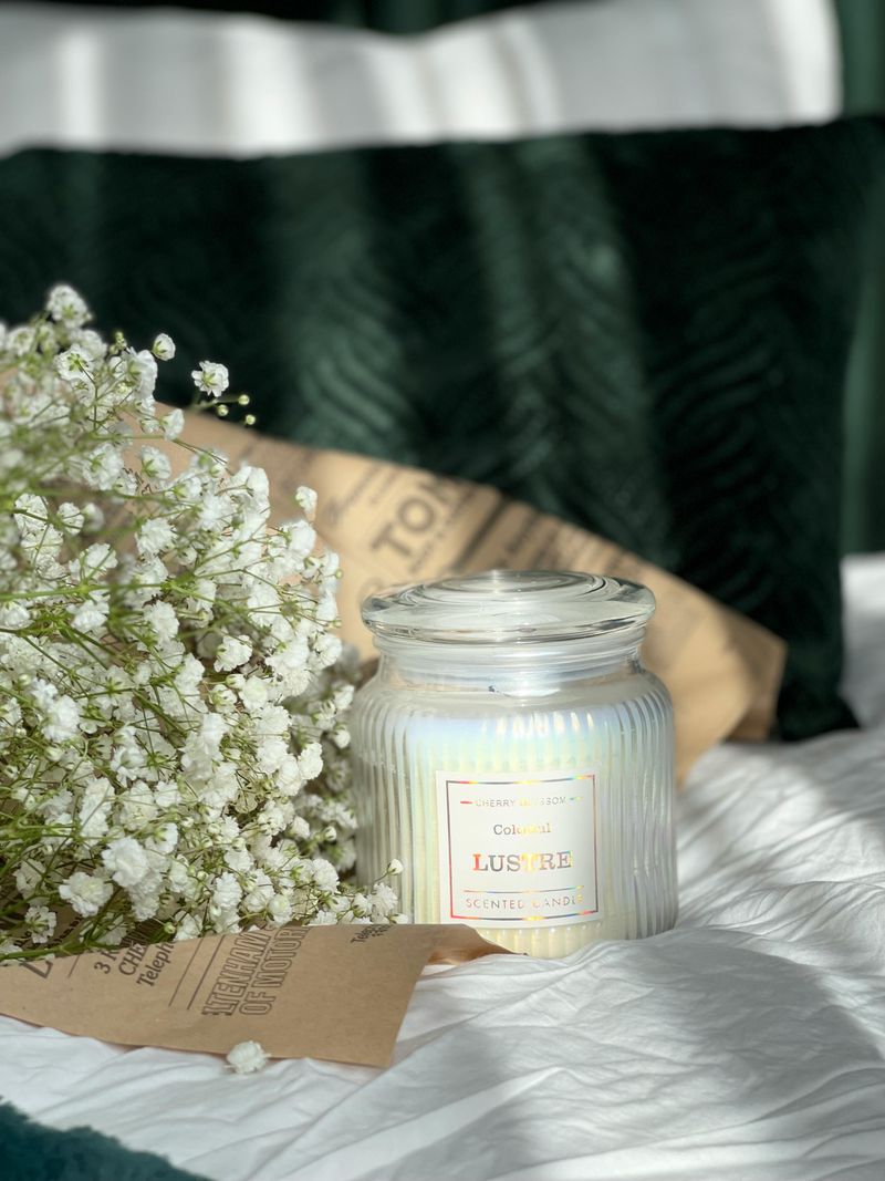 Scented Candles in Glass Jars