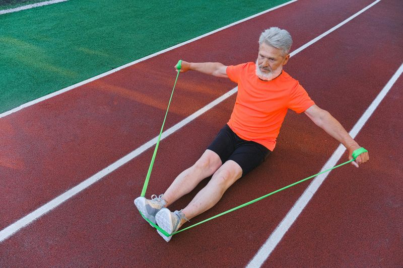 Seated Resistance Band Rows for Better Posture