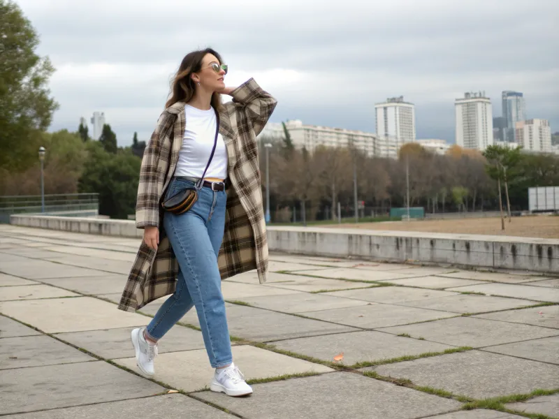 Shackets (Shirt + Jacket) With High-Waist Jeans