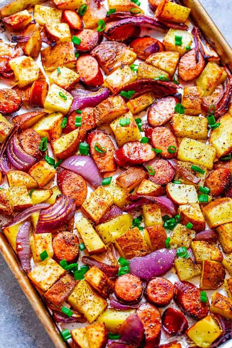 Sheet-Pan Sausage & Potatoes