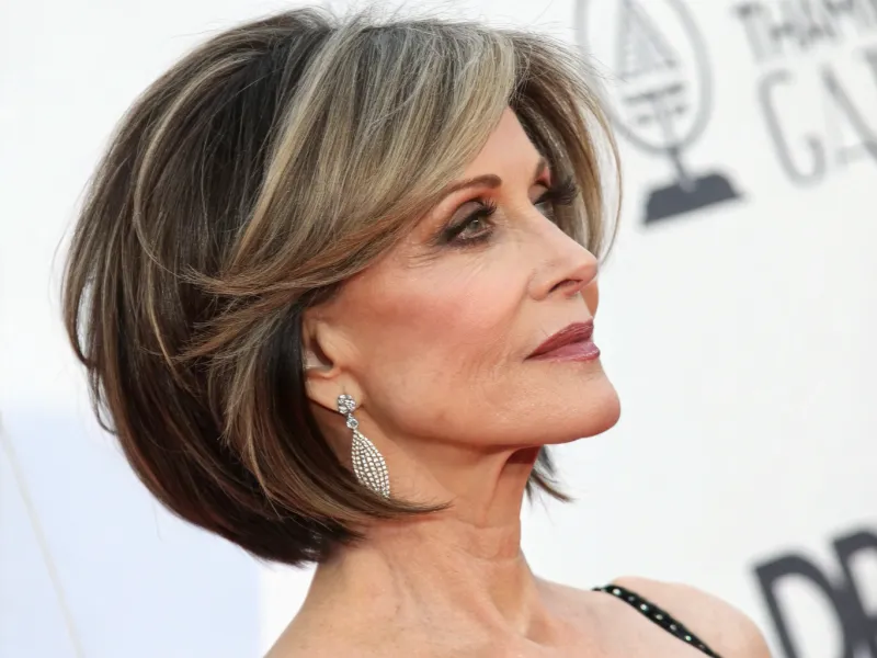 Side-Parted Bob with Deep Part