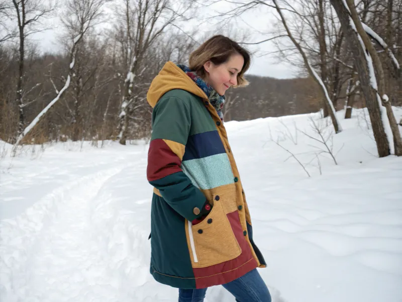 Single-Tone Parkas → Textured or Color-Blocked Parkas