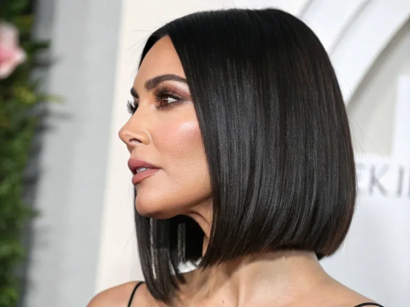 Sleek Center-Parted Bob