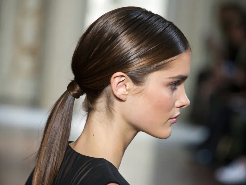 Sleek Low Ponytail