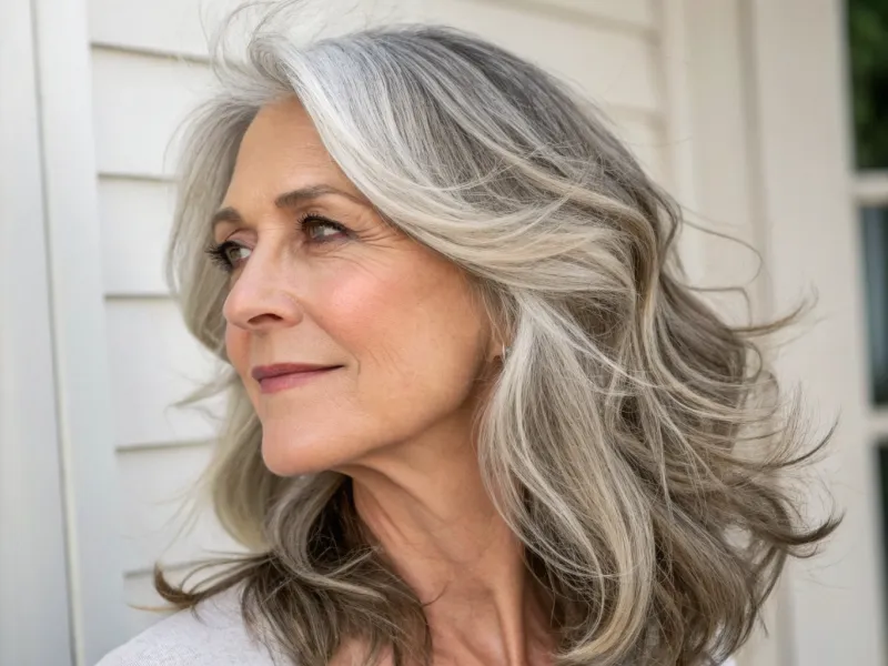 Soft Waves with Shoulder-Length Cut