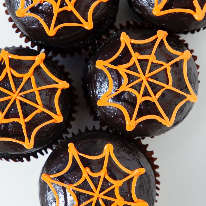 Spiderweb Cupcakes