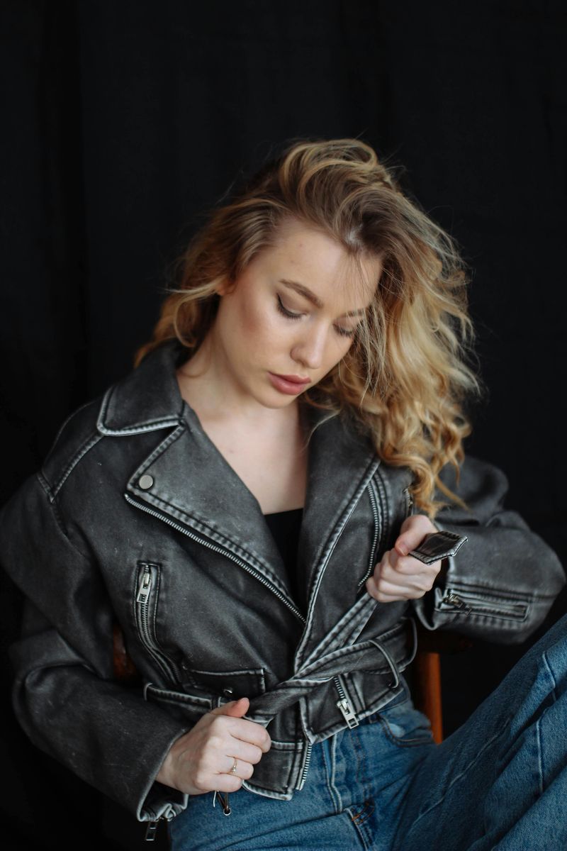 Standard Leather Jackets → Belted or Colorful Leather Jackets