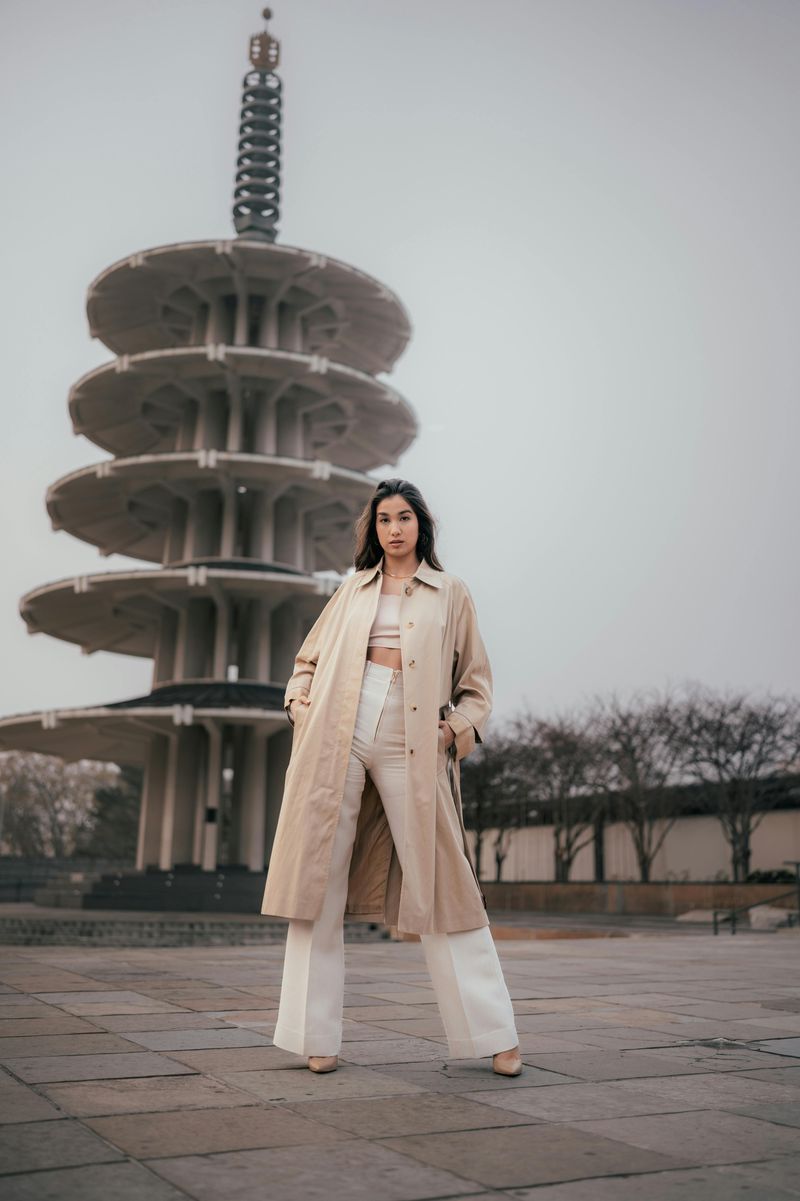 Structured Coats With Wide-Leg Pants