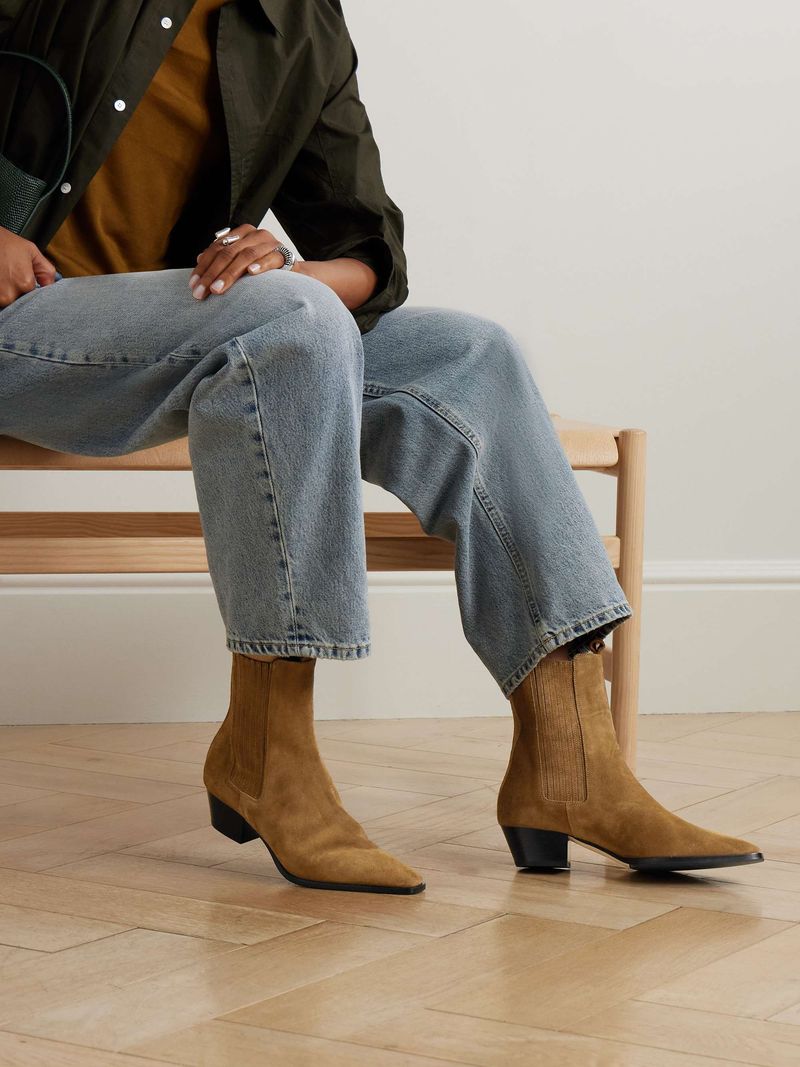 Suede Cowboy Boots