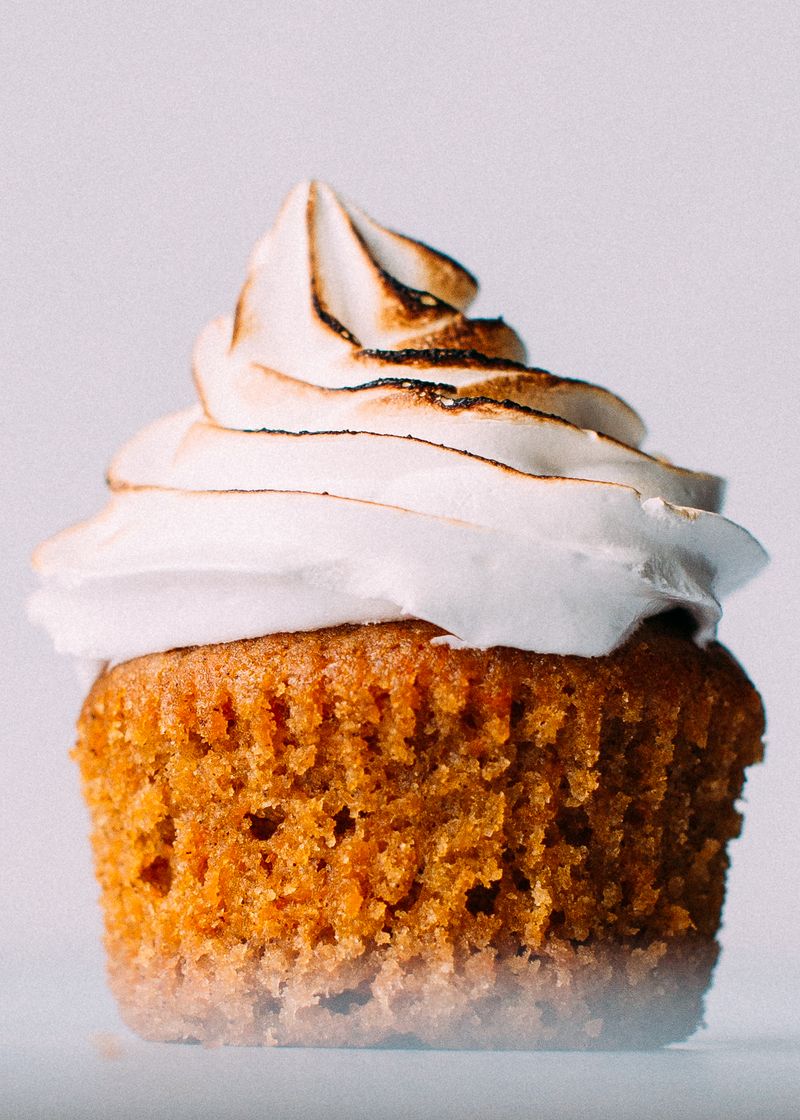 Sweet Potato Cupcakes with Marshmallow Frosting